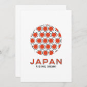 Rising Sushi Einladung (Vorne/Hinten)