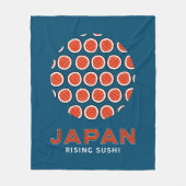 Rising Sushi Fleecedecke (Vorderseite)