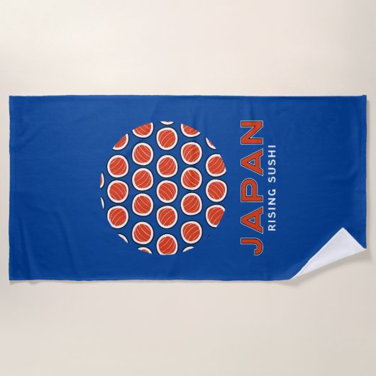 Rising Sushi Strandtuch (Vorderseite)