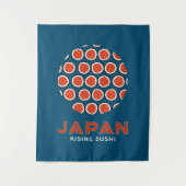 Rising Sushi Wandteppich (Vorderseite)