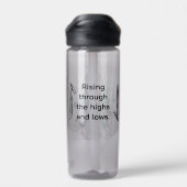 Rising through the highs and lows | Bipolar Aware Trinkflasche (Rückseite)
