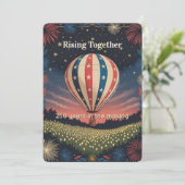 Rising Together 250 Years in the Making Einladung (Stehend Vorderseite)