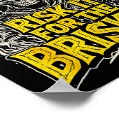 Risk It For The Brisket Funny Bbq Lovers Grill Smo Poster (Ecke)