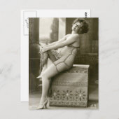 Riskante französische Foto-Postkarte Postkarte (Vorne/Hinten)