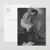 Riskante französische Foto-Postkarte Postkarte (Vorne/Hinten)