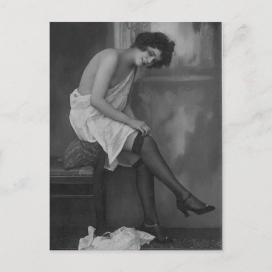 Riskante französische Foto-Postkarte Postkarte (Vorderseite)