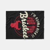Riskiere es für das Brisket Lustiger Fleischrauche Fleecedecke (Vorderseite (Horizontal))