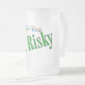 Riskieren Mattglas Bierglas (VorderseiteRechts)