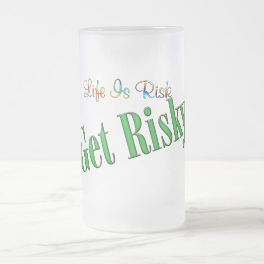 Riskieren Mattglas Bierglas (Mittel)