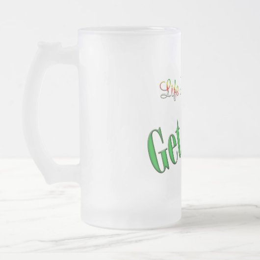 Riskieren Mattglas Bierglas (Links)