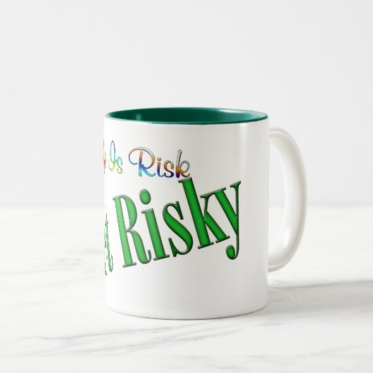 Riskieren Zweifarbige Tasse (VorderseiteRechts)