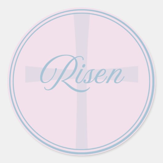 Riskiertes Cross Flush Siegel groß Runder Aufkleber (Vorderseite)