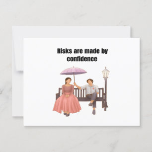 Risks romantische Paarkünstler Postkarte