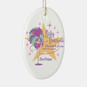 Risky Business Las Vegas Showgirl Keramik Ornament (Rechts)