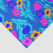 Riso Print Blume Farben hell Seidenpapier (Detail)