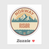 Risør, Norge Norwegen Aufkleber (Blatt)