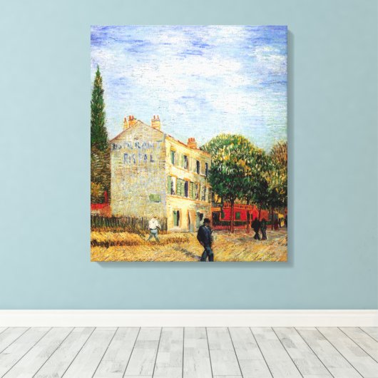 Rispal Restaurant in Asnieres by Vincent van Gogh Leinwanddruck (Insitu (Holzboden))