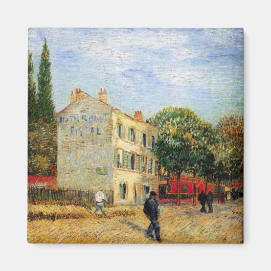 Rispal Restaurant in Asnieres by Vincent van Gogh Magnet (Vorne)