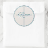 Rispe Cross - Flush Siegel groß Runder Aufkleber (Tasche)