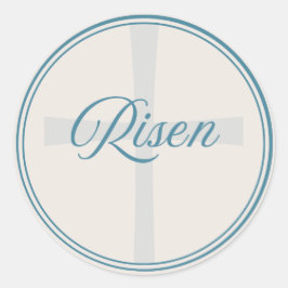 Rispe Cross - Flush Siegel groß Runder Aufkleber