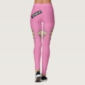 Risque Pink Prude Spaß Funny Leggings (Rückseite)