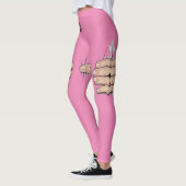 Risque Pink Prude Spaß Funny Leggings (Links)