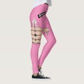 Risque Pink Prude Spaß Funny Leggings (Rechts)
