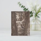 Risqué Vintages Foto Postkarte (Stehend Vorderseite)