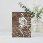 Risqué Vintages Foto Postkarte (Stehend Vorderseite)