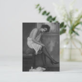 Risqué Vintages Foto Postkarte (Stehend Vorderseite)