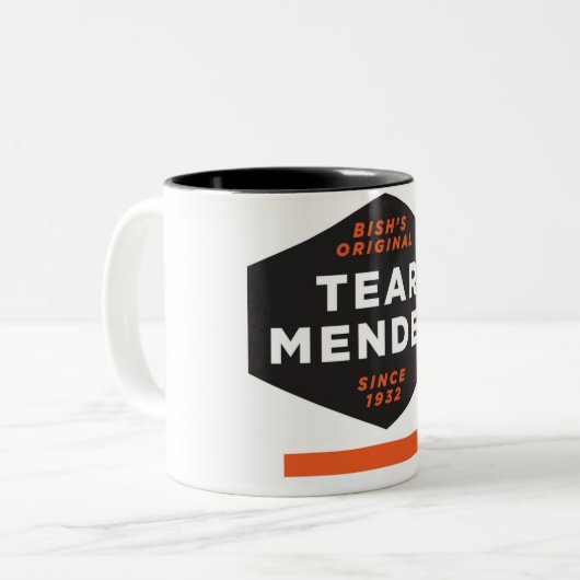 Riss-Ausbessererfahne Tasse - besonders (Vorderseite Links)