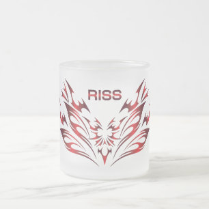 Riss Glas Tasse