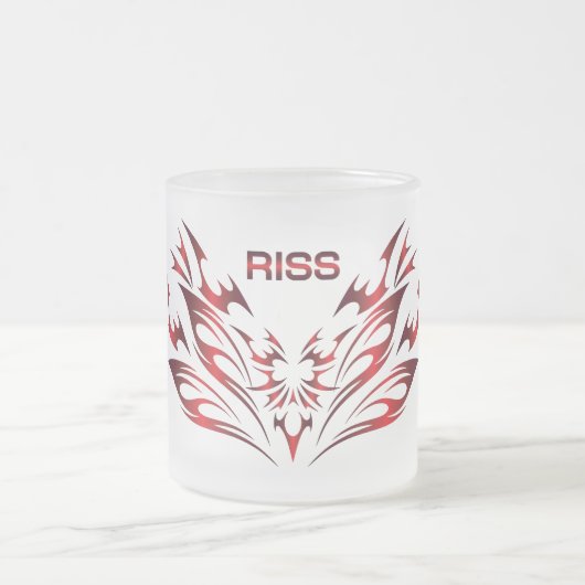 Riss Glas Tasse (Mittel)
