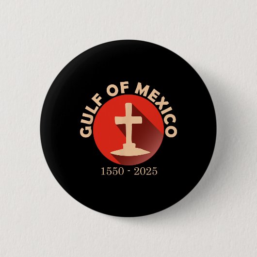 Riss Golf von Mexiko Button (Vorderseite)