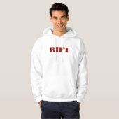RISS-Rot-Sweatshirt Hoodie (Vorne ganz)