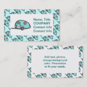 Riss-Tropfen RV-Anhänger-Visitenkarten Visitenkarte (Vorne/Hinten)