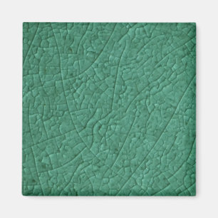 Risse aus grünem Stein Magnet