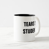 Risse der Studenten-Tasse Zweifarbige Tasse (VorderseiteRechts)