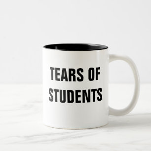 Risse der Studenten-Tasse Zweifarbige Tasse