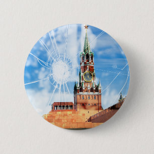 Risse des russischen Powers Button