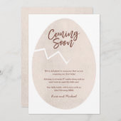 Risse Ei Baby kommt bald Ankündigung (Vorne/Hinten)