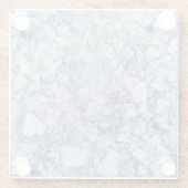 Risse Eisoberfläche (Stil 7) Ölmalerei Glasuntersetzer (Rückseite)