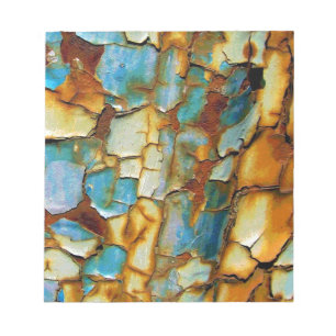 Risse Farbe Notizblock