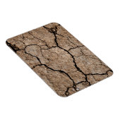 Risse getrocknete Mude Magnet (Rechte Seite)