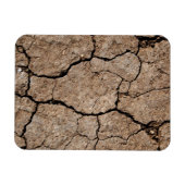 Risse getrocknete Mude Magnet (Horizontal)