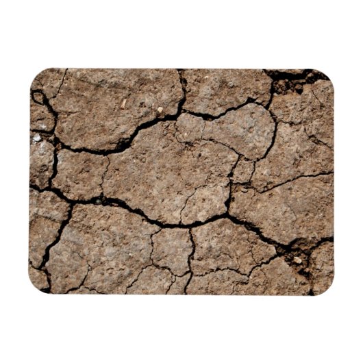 Risse getrocknete Mude Magnet (Horizontal)