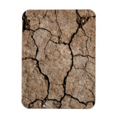 Risse getrocknete Mude Magnet (Vertikal)