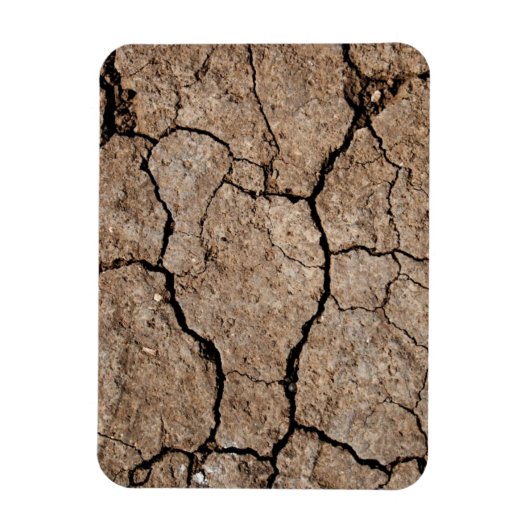 Risse getrocknete Mude Magnet (Vertikal)