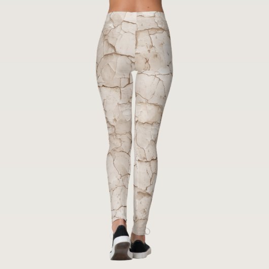 Risse, gewitterter Marmor Leggings (Rückseite)