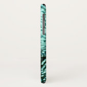 Risse Glasscherben sehen aquamarin aus Case-Mate iPhone Hülle (Hinten/Links)